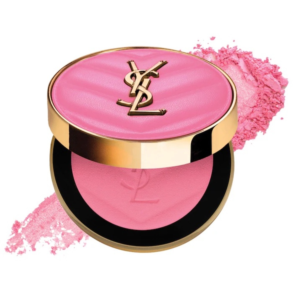 New YSL Make Me Blush 24H Buildable Powder Blush 87 Pink Voltage